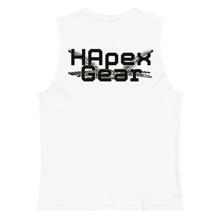 Muscle Tank - Embroidered - Black HApex Gear White Logo product image (4)