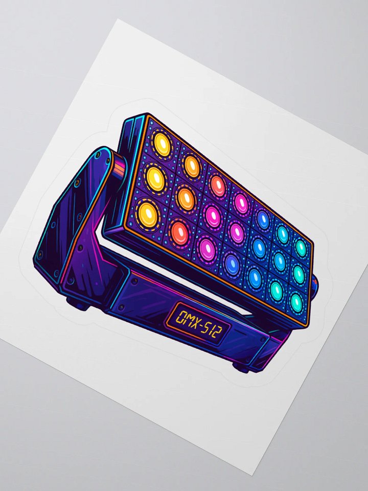 Theatrically Jerry: "Rainbow Wash" LED Moving Head Wash Light Stickers product image (5)