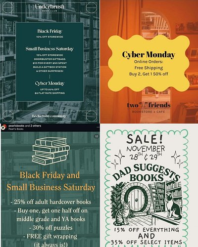 Happy almost-Thanksgiving, bookworms! 🍂🦃 As you dive into holiday shopping, don’t forget to show some love to your local indi...