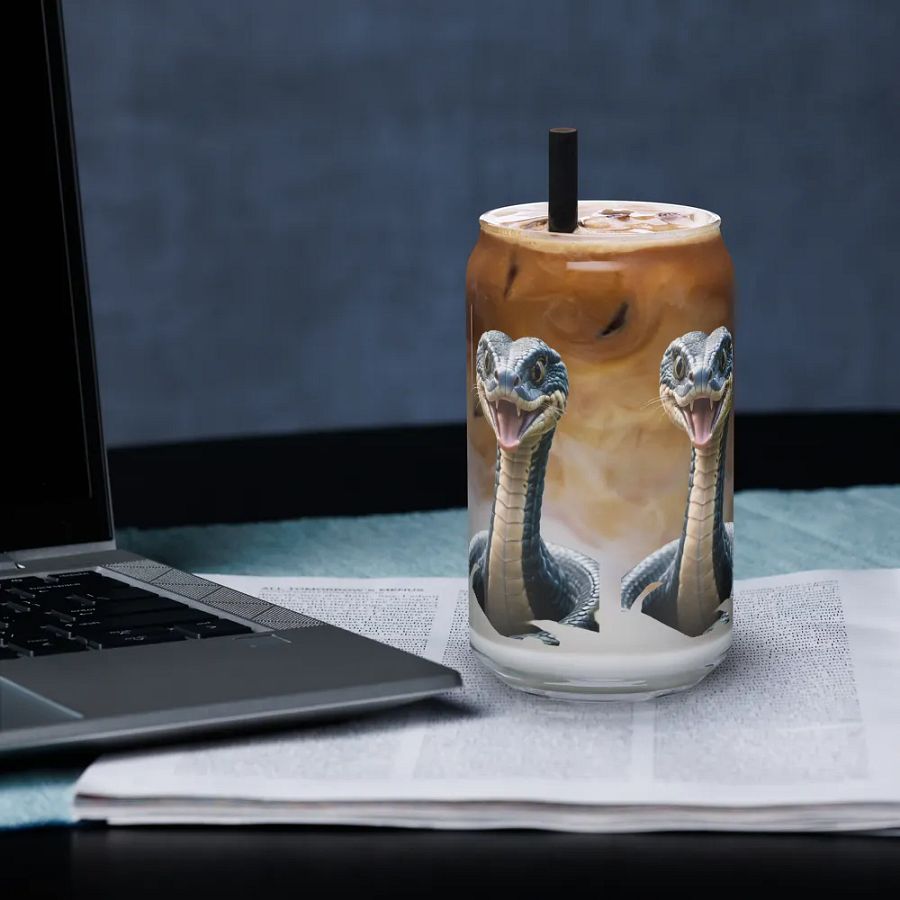 Smiling Snake Can-Shaped Glass Set product image (33)