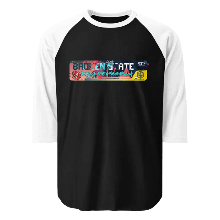 Broken State - Two Tone Baseball T-Shirt product image (1)