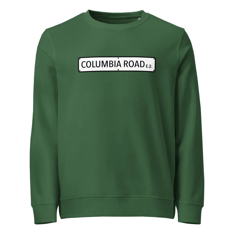 Columbia Road E.2. Unisex Organic Sweatshirt (Green) product image (1)