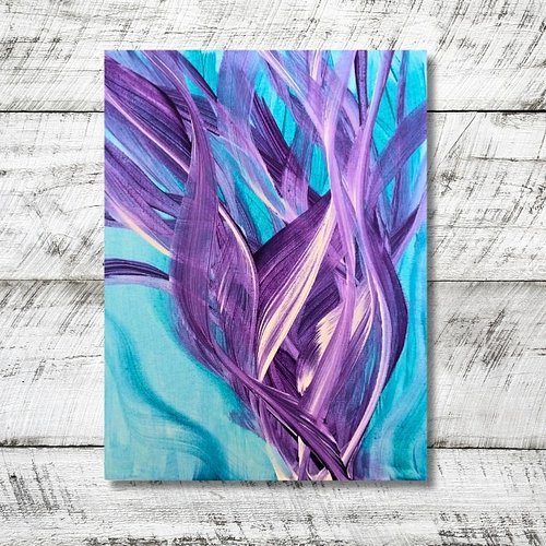 Acrylic painting. Abstract Art.

Dancing Leaves.

Must do more of these. Nice change to doing fluid compositions all the time...