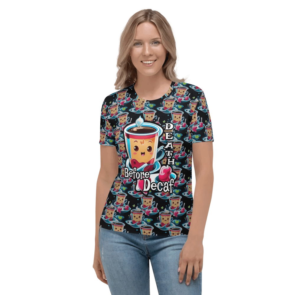 Kawaii Coffee All Over Print T-shirt product image (2)