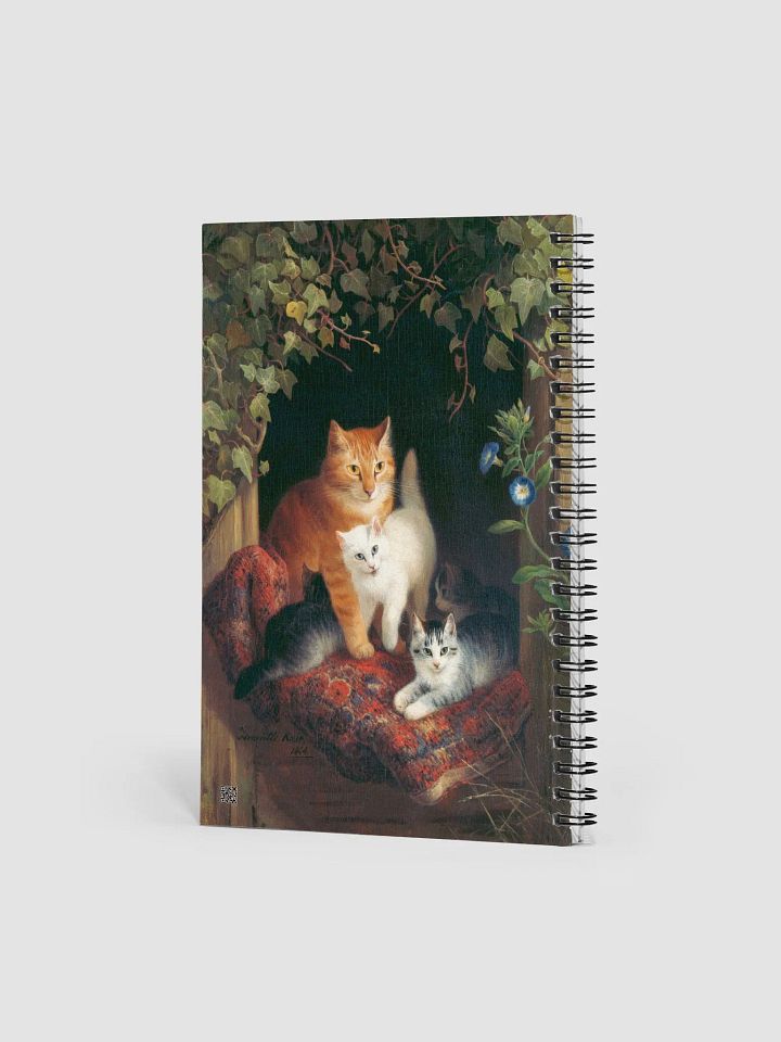 Cat With Kittens: Henriette Ronner Knip Spiral Notebook product image (2)