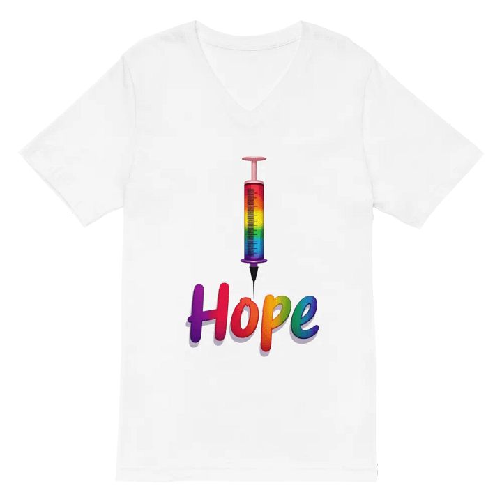 Rainbow Hope Syringe V-Neck Tee product image (6)