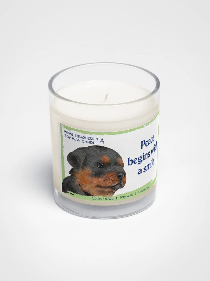 Rottweiler Dog Lover Best Gift, Large Capacity, Great Value & Eco-Friendly Candle – 1.2 lbs of Pure Serenity product image (2)