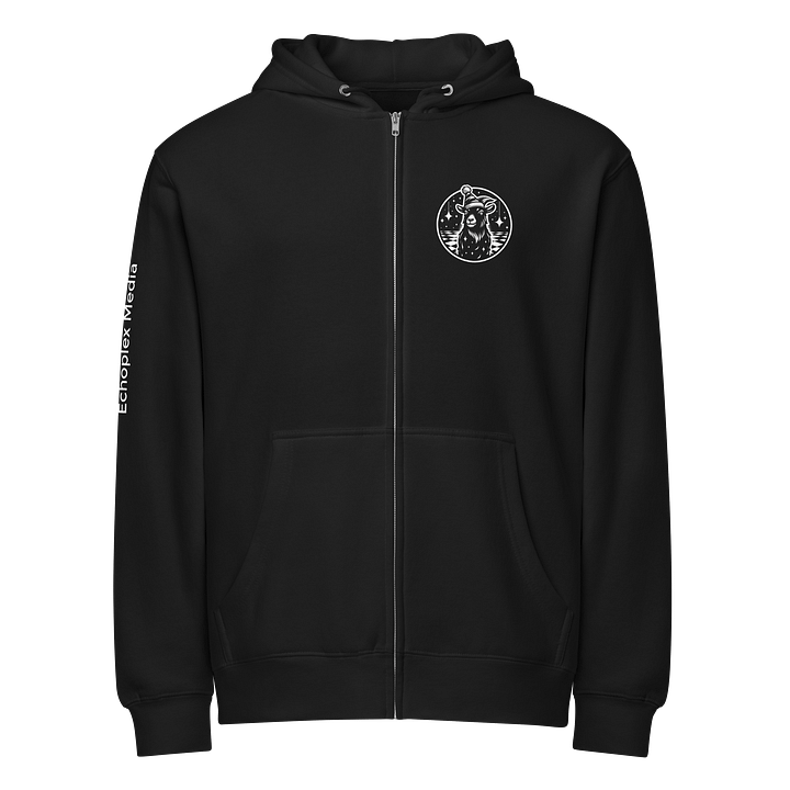 High Quality Christmas Goat Zipper Hoodie! (dark colors) product image (2)