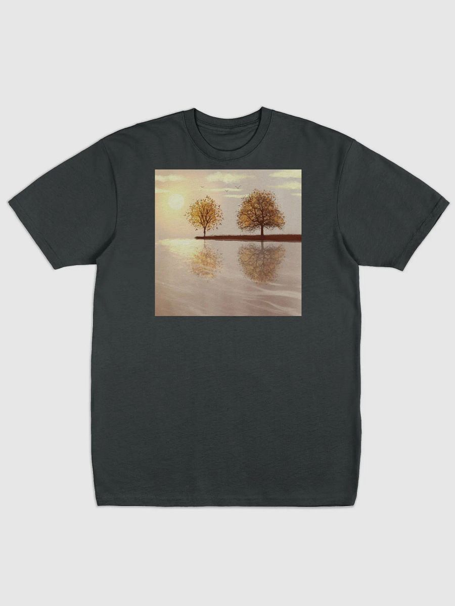 Men’s T-Shirt - Tree Diagram - Screen Printed Nature Themed Men’s/Unisex T-Shirt | Heather Gray product image (5)