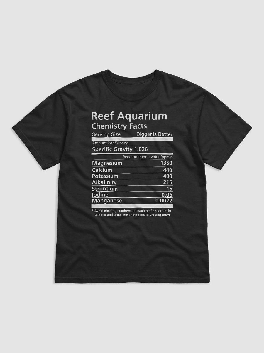 Reef Aquarium Chemistry Facts | T-Shirt for Saltwater and Coral Reef Aquarium Hobbyists product image (5)