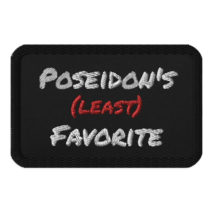 Poseidon's (least) Favorite Embroidered Patch (3.5 ×2.25 in) product image (1)