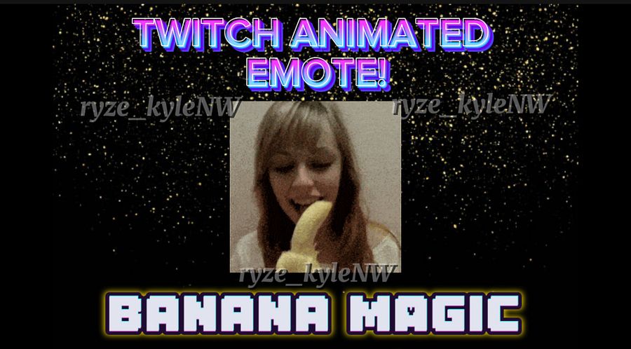 Twitch Animated Emote BANANA MAGIC product image (1)