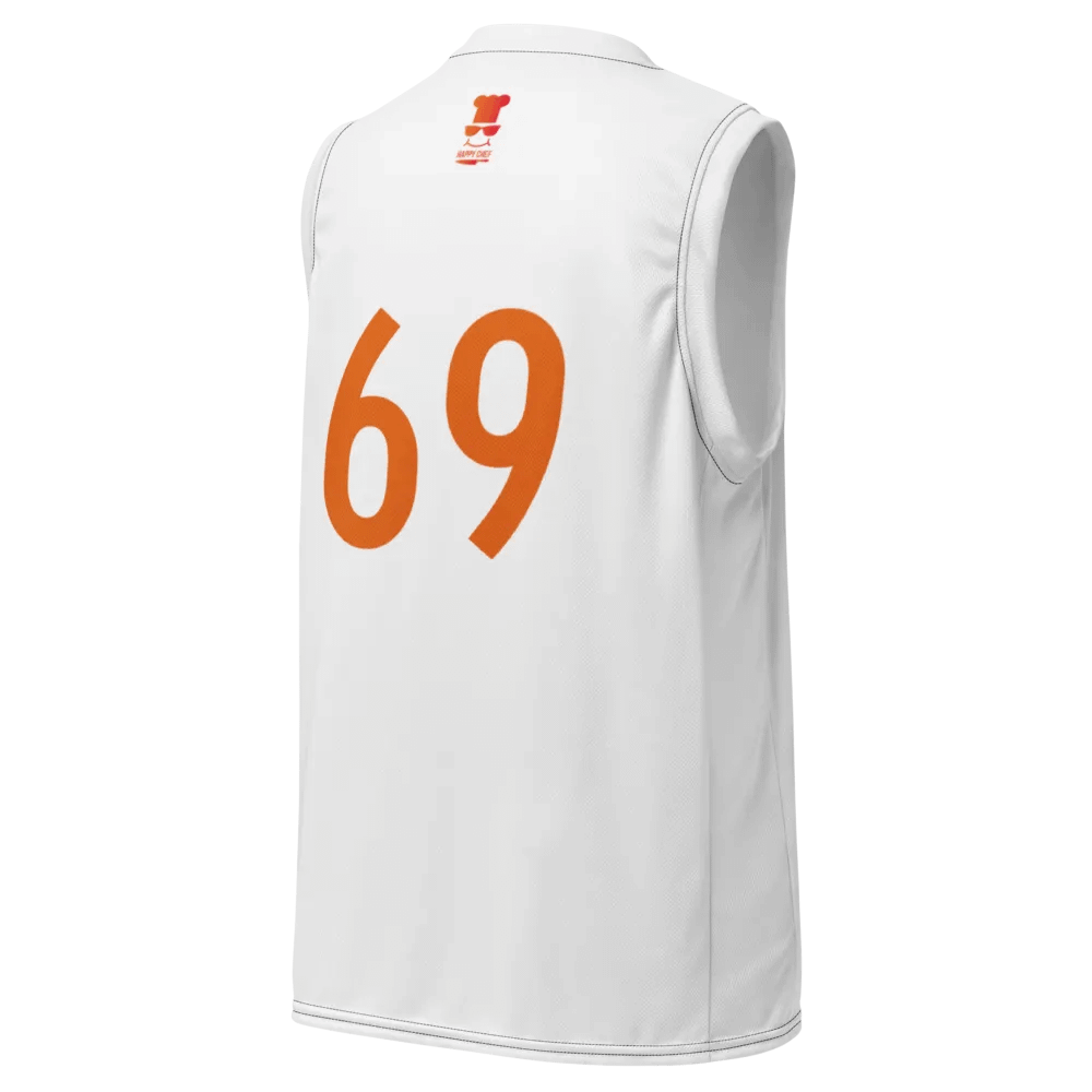 Orange 69 All-Over Print Basketball Jersey product image (3)