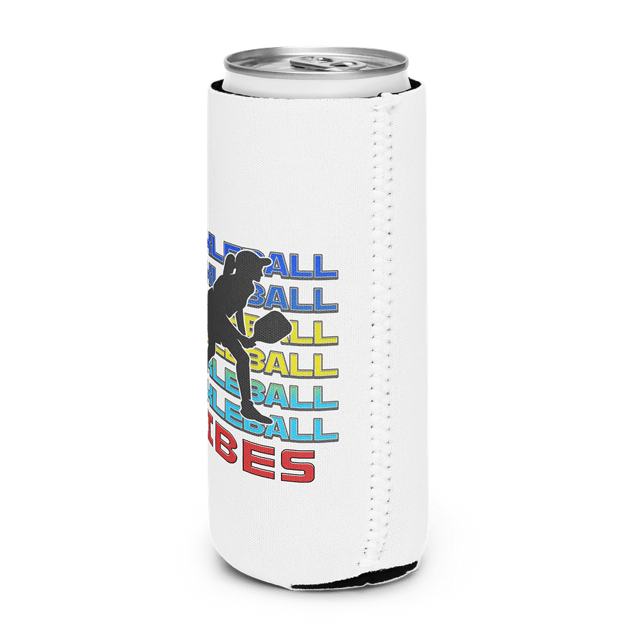 Pickleball Vibes Line Female Can Cooler product image (2)