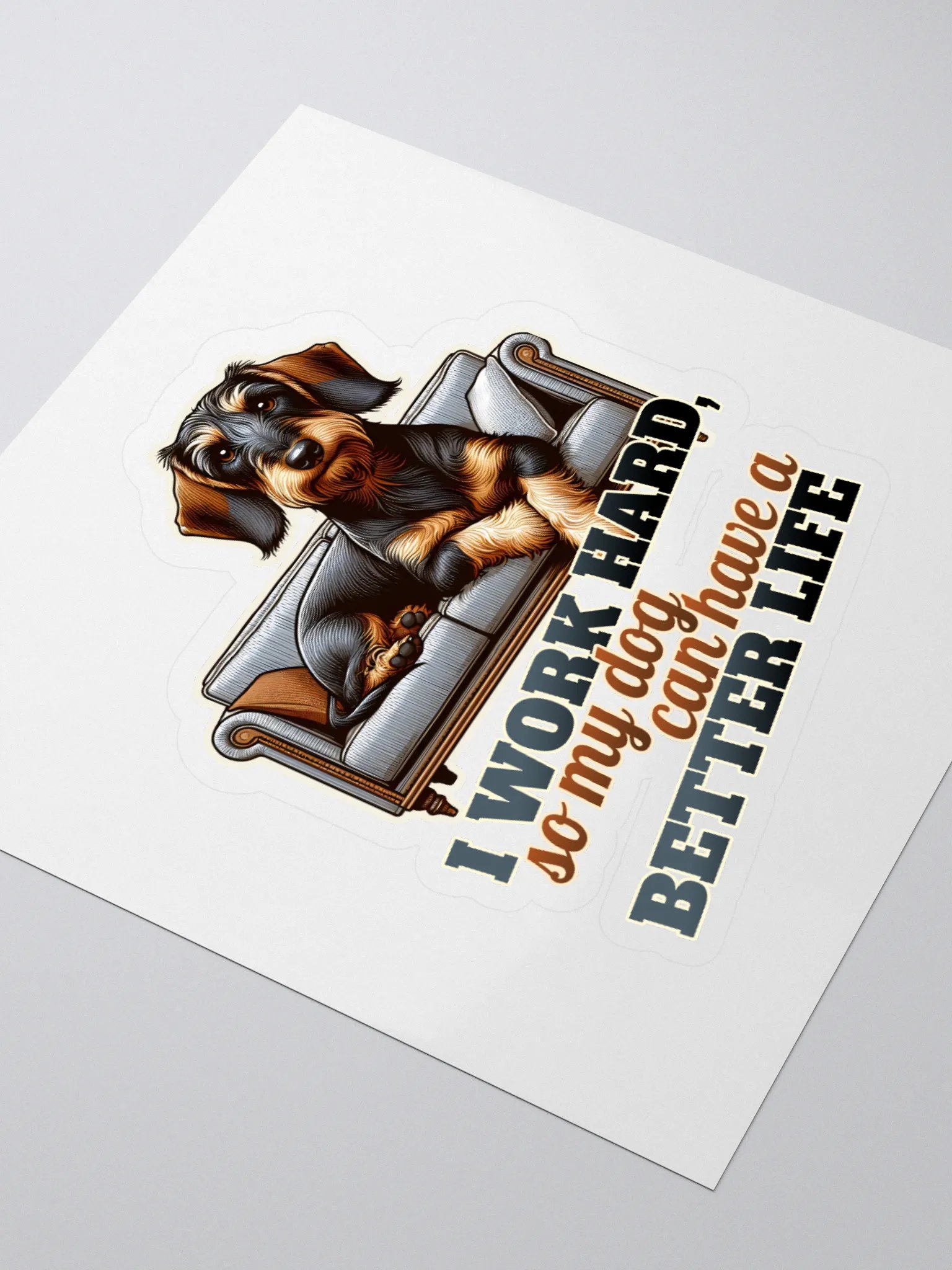 Work Hard - Dachshund product image (3)