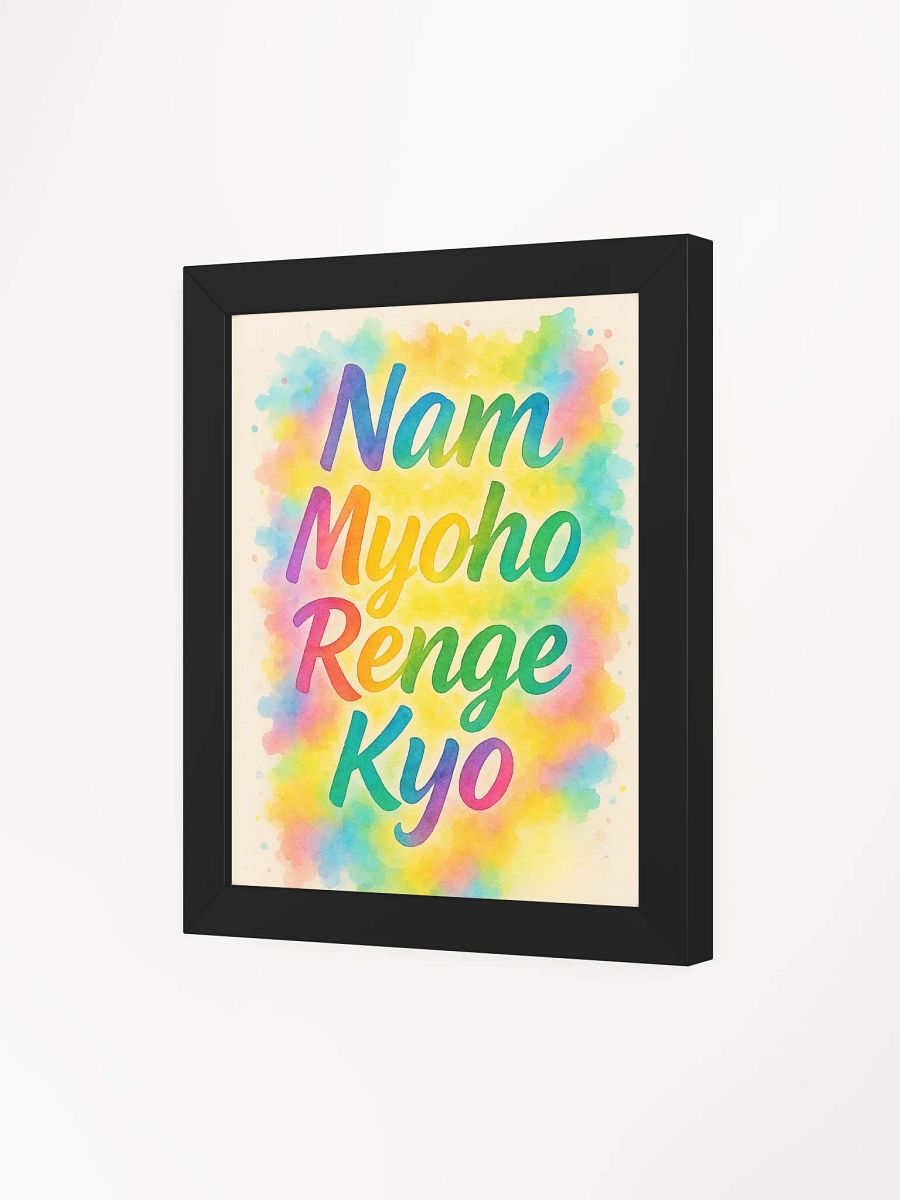 Nam Myoho Renge Kyo – Rainbow Chant Framed Poster product image (5)