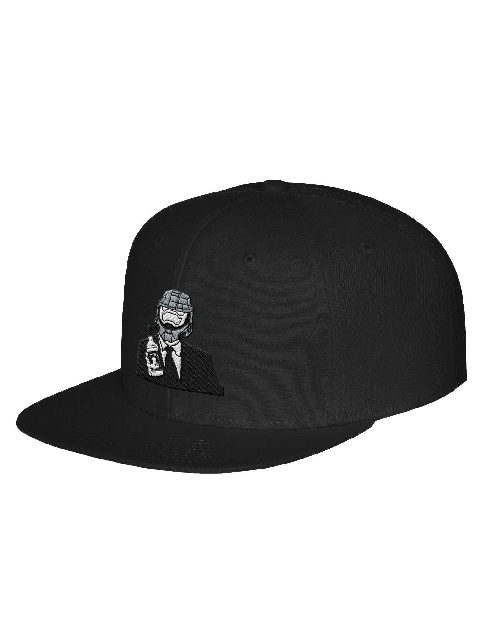 Lovable Classic Black White Snapback Hat product image (2)