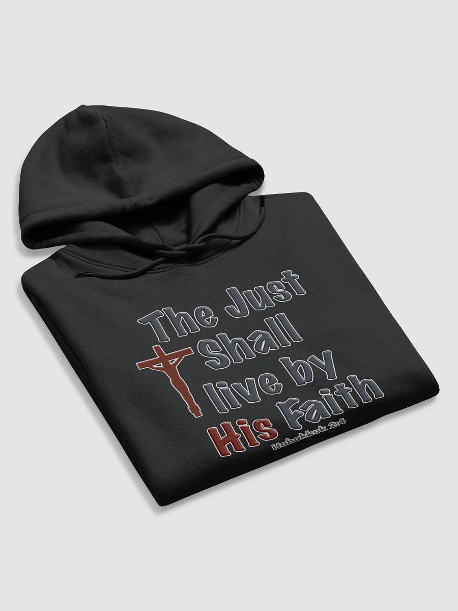 "Faith in Action" Organic Cotton Hoodie – Habakkuk 2:4 product image (5)
