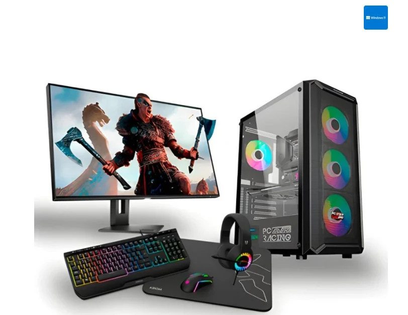 1510 Pack PC Racing Gaming Pro + Monitor FullHD + Combo Gaming product image (1)