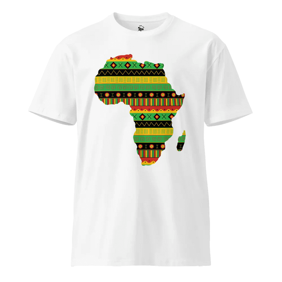 Uhuru - Men's White Colourful African Map Tee product image (5)