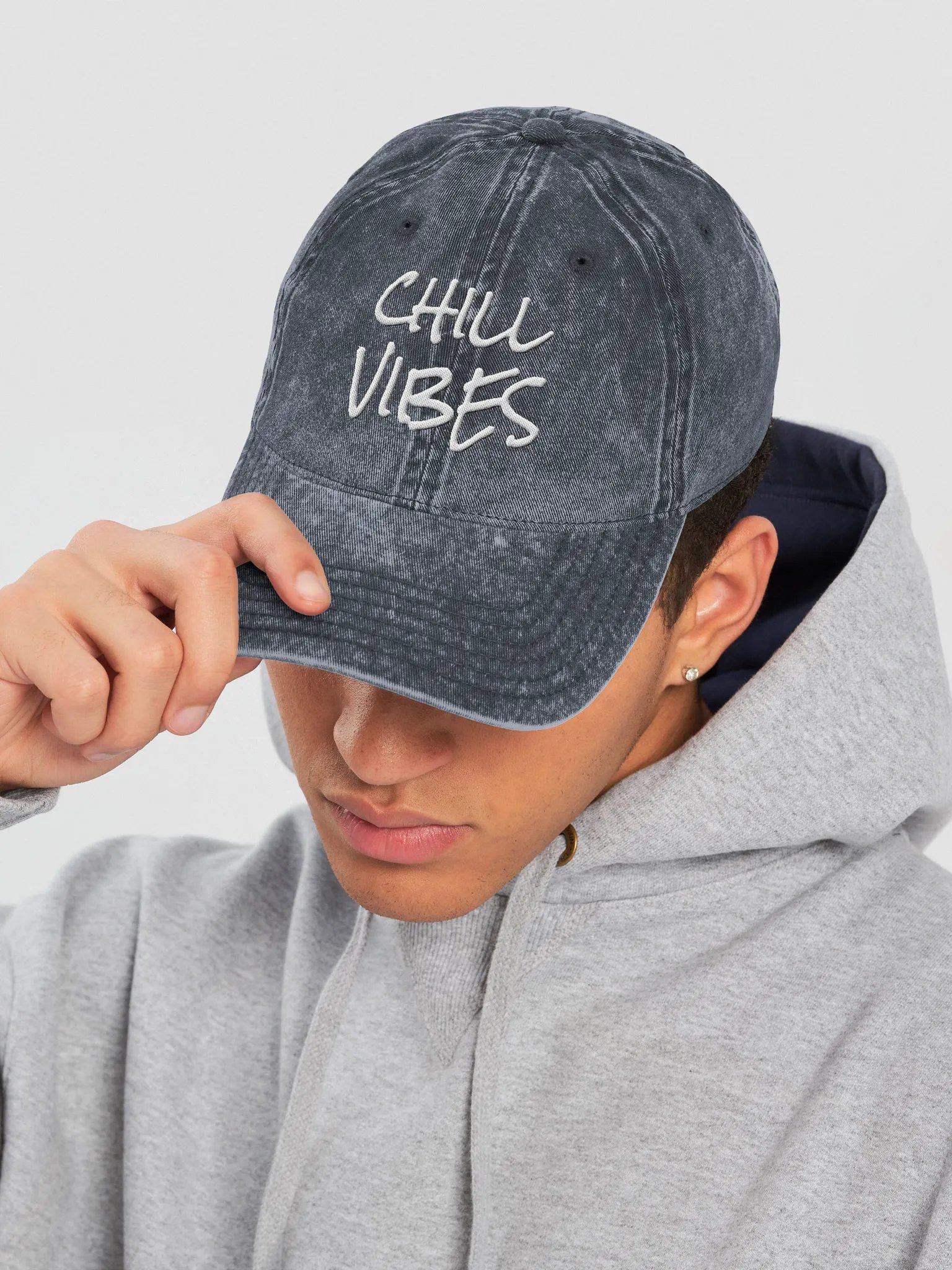 Embroidered Chill Vibes Vintage Wash Dad Hat product image (25)