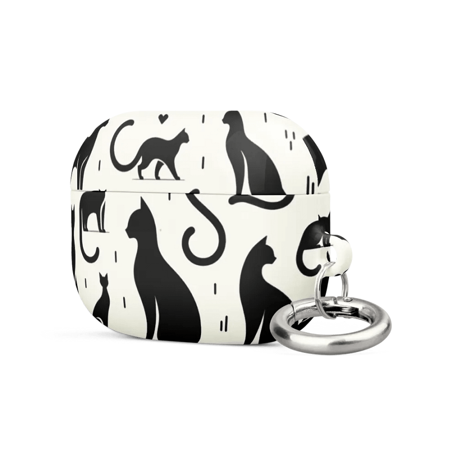 All-Over Print Case for AirPods®: Monochrome product image (19)