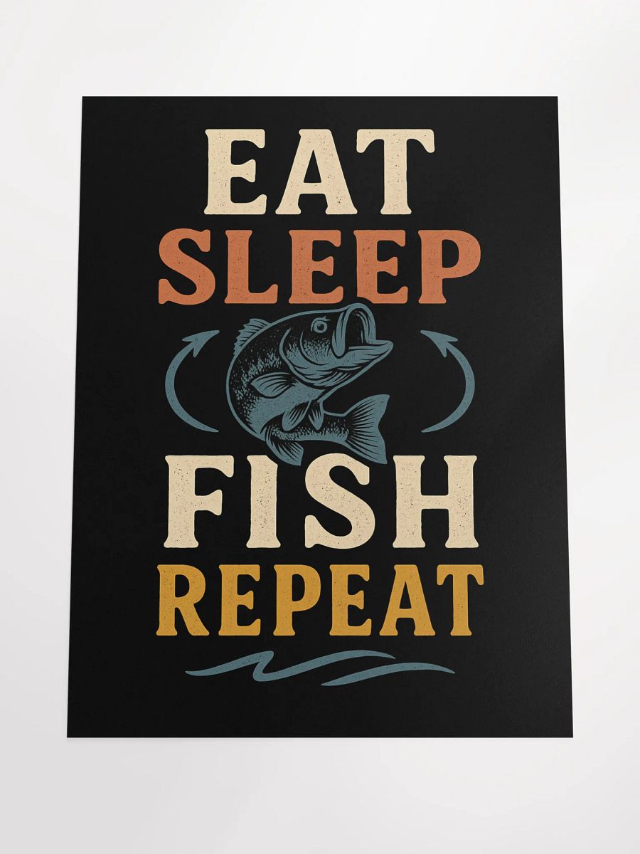 Fishing Poster – Eat Sleep Fish Repeat Wall Art product image (4)