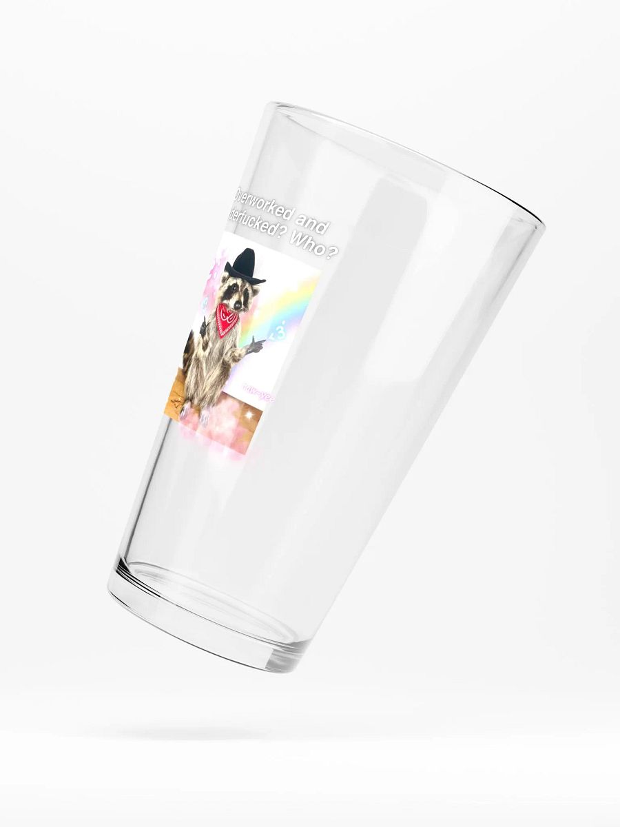 Overworked and Underfucked, Raccoon Cowboy, Glass product image (5)