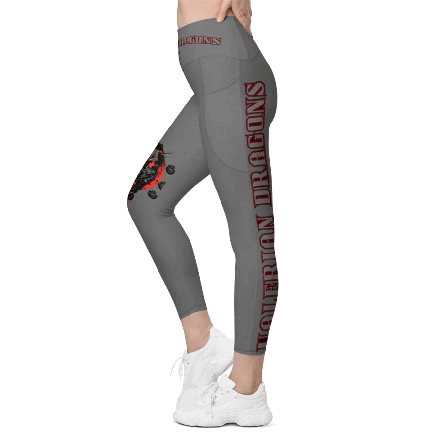 GRAY demon soul square up women's pocket leggings product image (7)