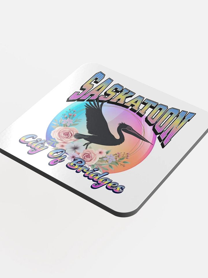 Saskatoon Pelican City Of Bridges Silhouette Coaster Set product image (1)