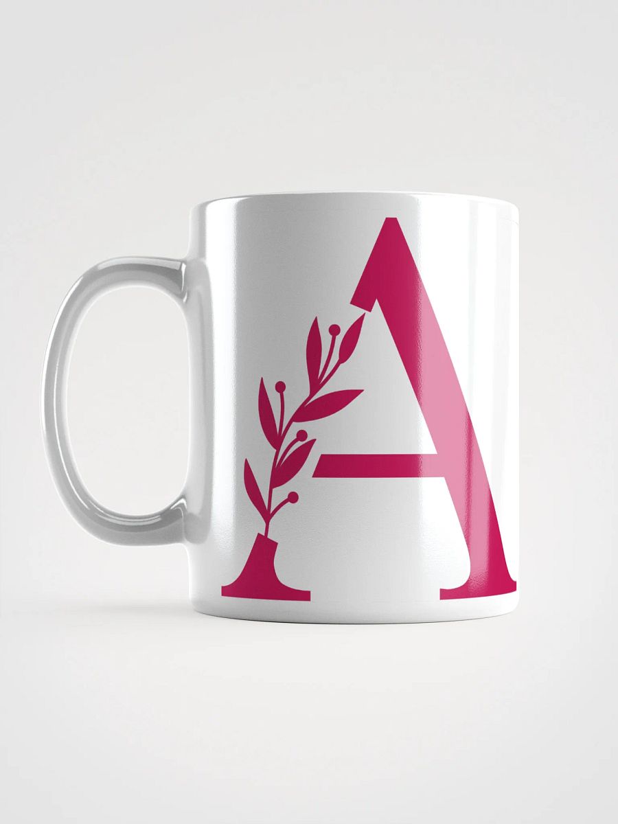 Aesthetic Foliage White Mug (Red) product image (6)