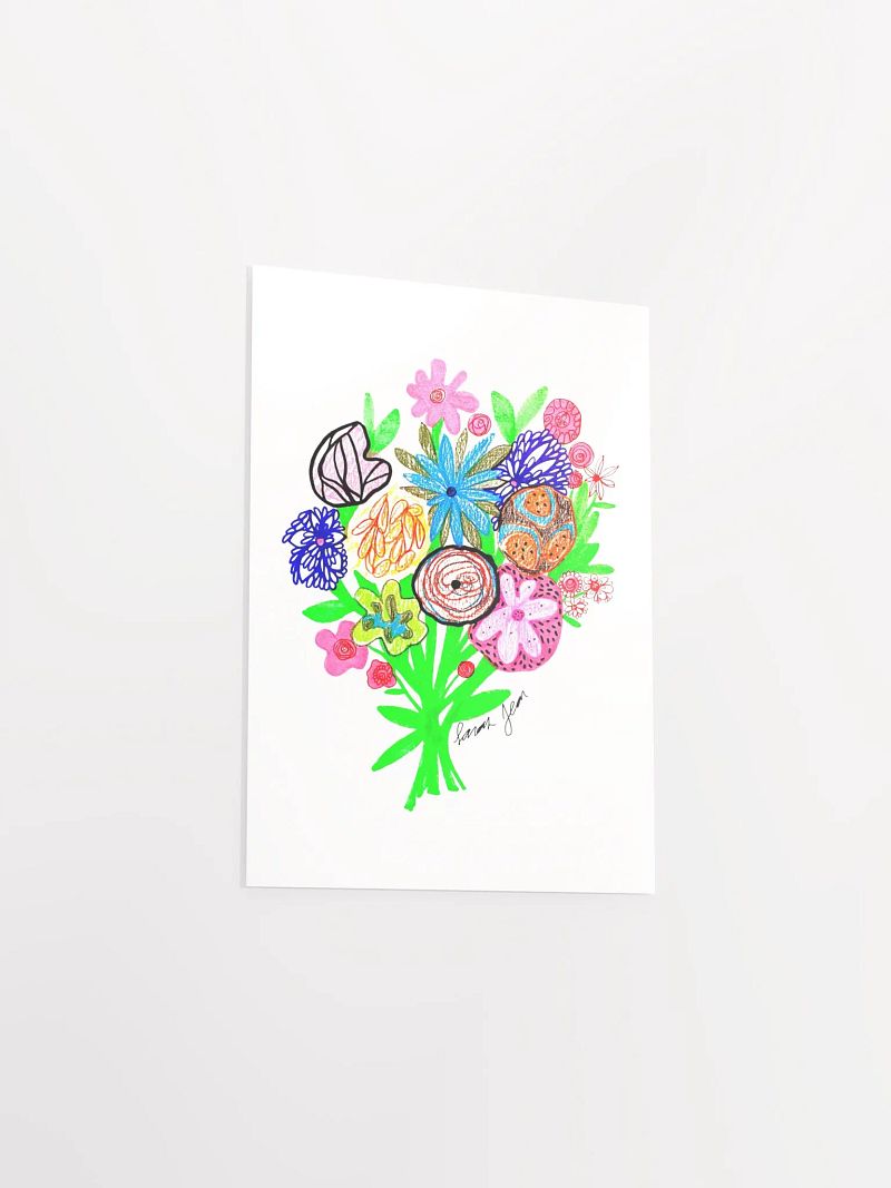 Emily's Flowers matte poster