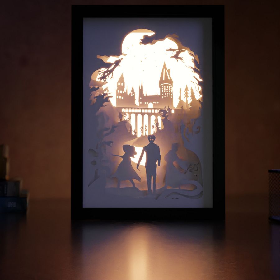 Harry Potter Lightbox template 2 in 1- PDF PNG SVG DXF + Video Tutorial product image (1)