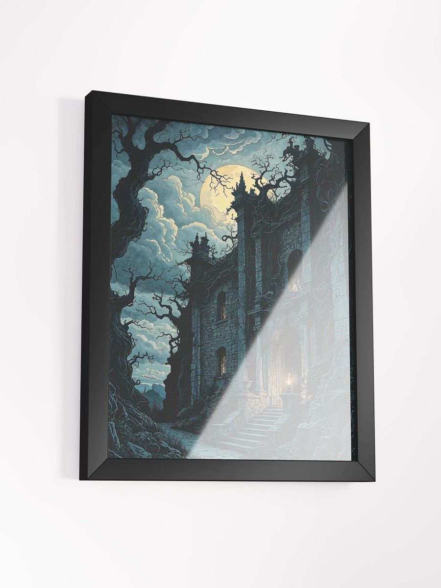 Gothic Moonlit Manor Framed Print product image (14)