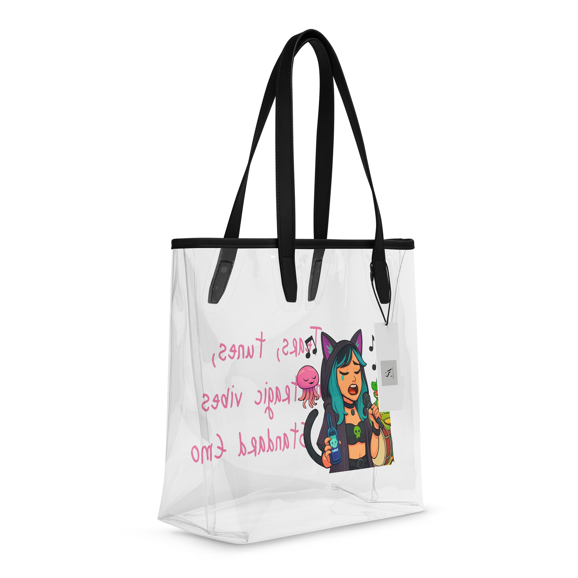 Jellyfish Emo Serenade Clear Tote Bag product image (6)