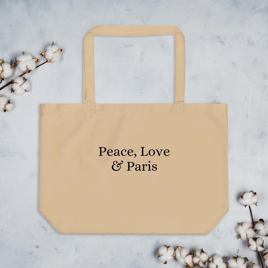 Peace, Love and Paris Organic Tote product image (4)