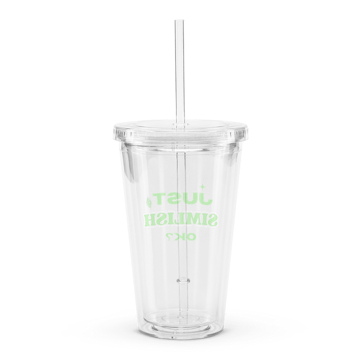 Just Simlish OK? Double Wall Clear Tumbler product image (2)