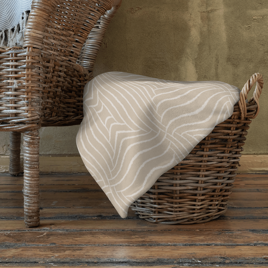 Warm Beige Minimalism Throw Blanket product image (6)
