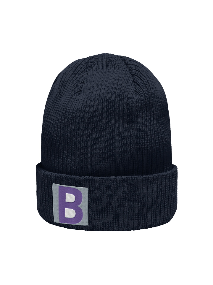 Bursting Purple Organic Beanie with B logo product image (8)