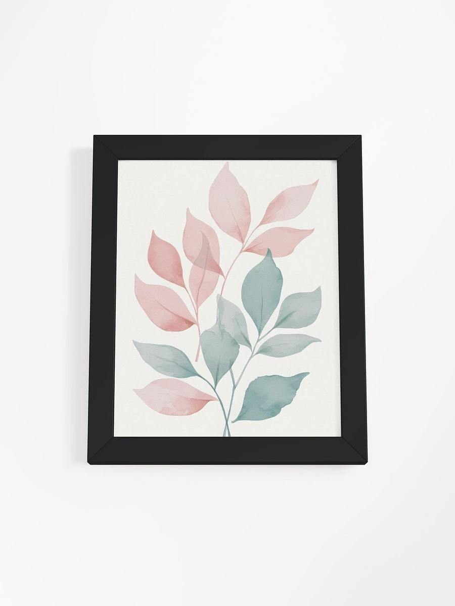 Tranquil Leaves Watercolor - Framed Poster product image (1)