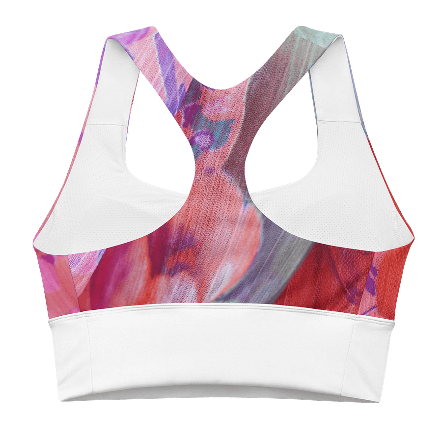 Paradise Breeze White Recycled Longline Sports Bra product image (2)