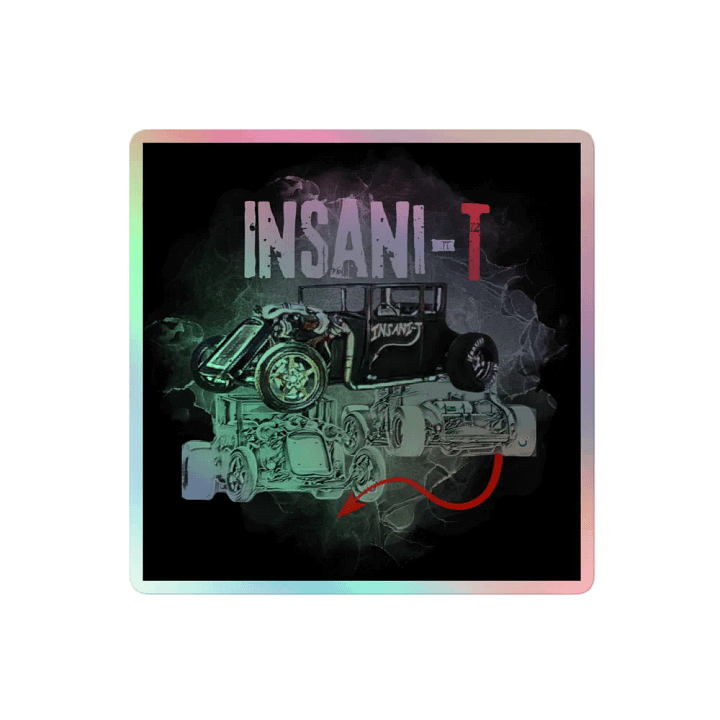 INSANI-T Hot Rod Holographic Sticker Sheet product image (2)