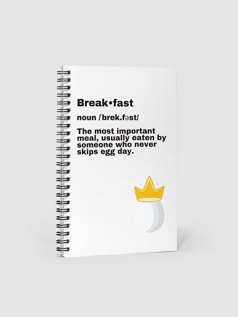 Breakfast Definition Note Pad