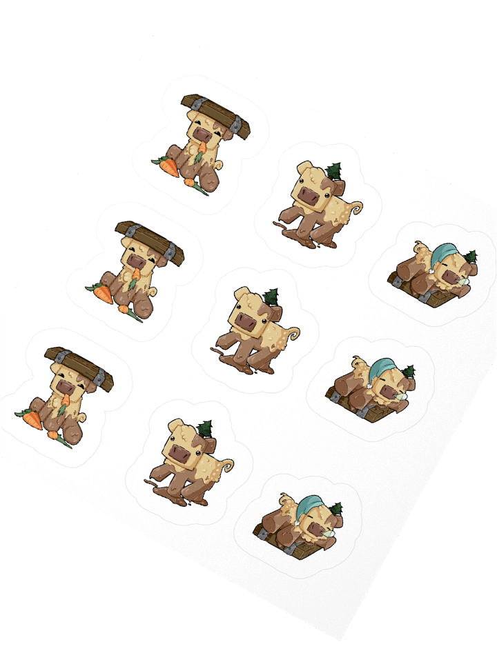Floor Pig Variety Sheet - x9 stickers product image (4)