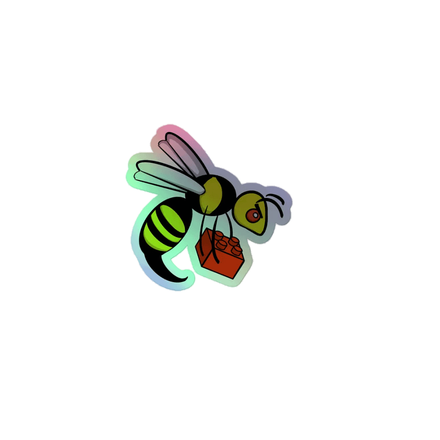 Holo Brick Wasp Sticker product image (1)