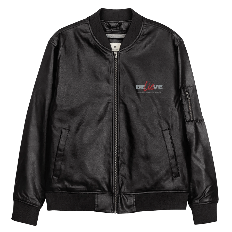 Threadfast Apparel Faux Leather Bomber Jacket (v3) product image (12)
