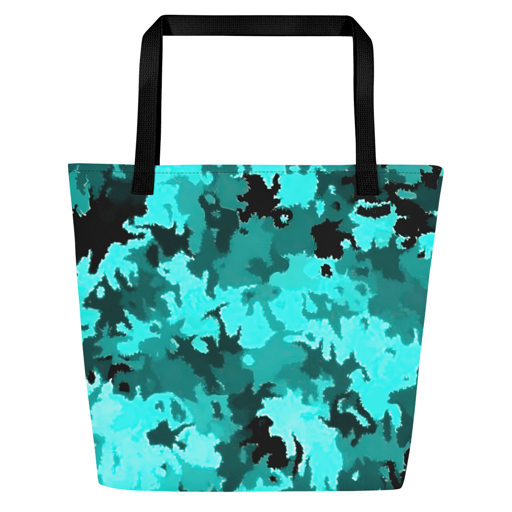 Turquoise Camo Chic Tote Bag product image (1)