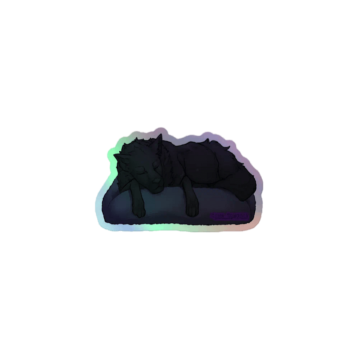 "The Slumbering Wolf" Collective Sticker - SHINY EDITION! product image (1)