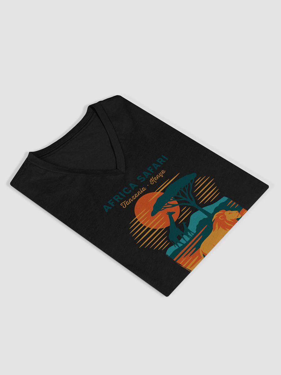Safari Sunset – Women’s V-Neck Tee product image (9)
