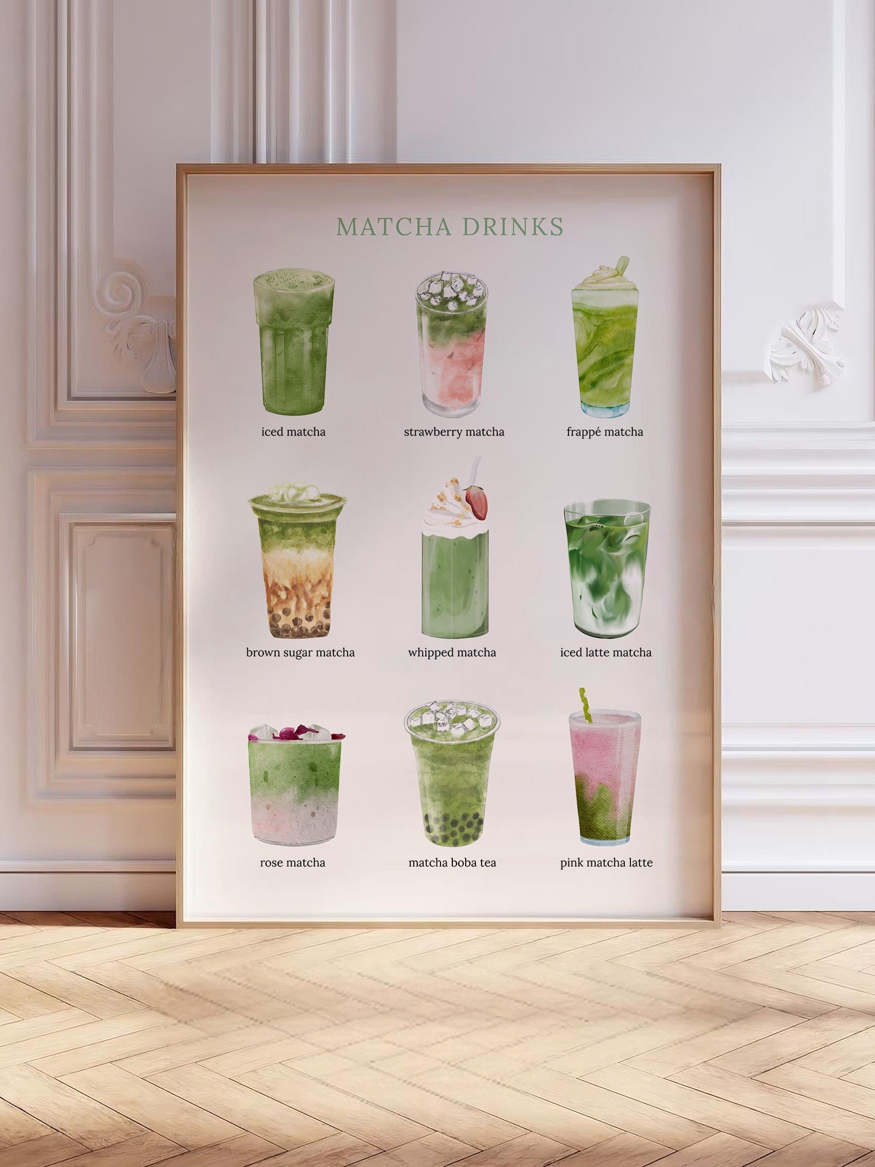 Matcha Drinks Watercolor product image (36)